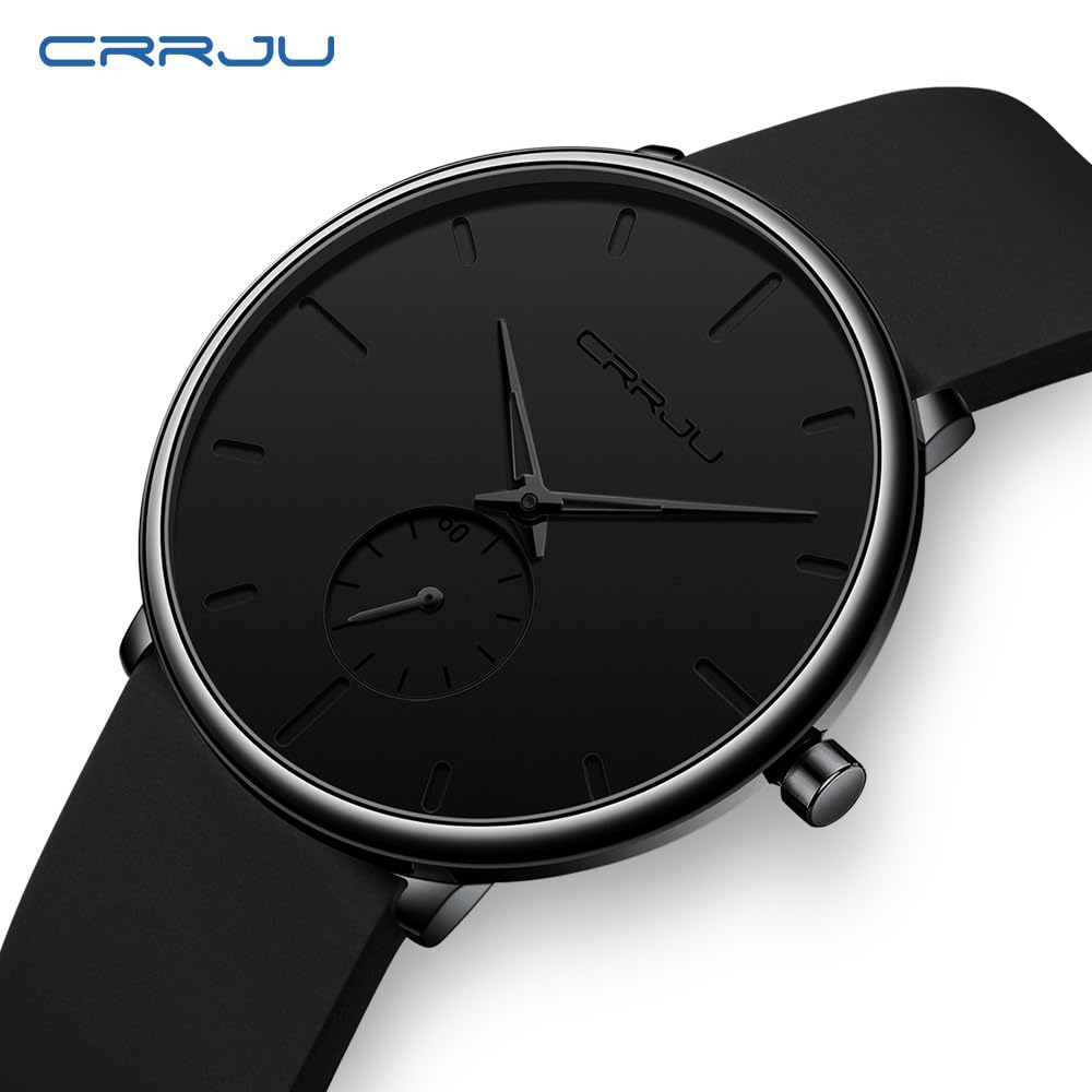 Waterproof Quartz Ultra Thin Wristwatches with Silicone Band M84456