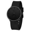 Waterproof Quartz Ultra Thin Wristwatches with Silicone Band M84456
