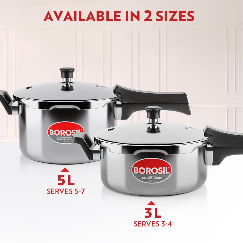 3 L Stainless Steel Pressure Cooker I84378