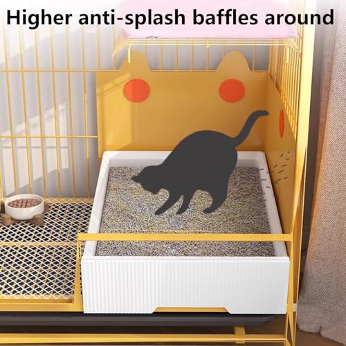 Heavy Duty Cat Cage Playpen Metal Cattery with Brake Casters M911