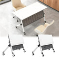 Folding Training Table with Glass Holder 2 Pack V66425