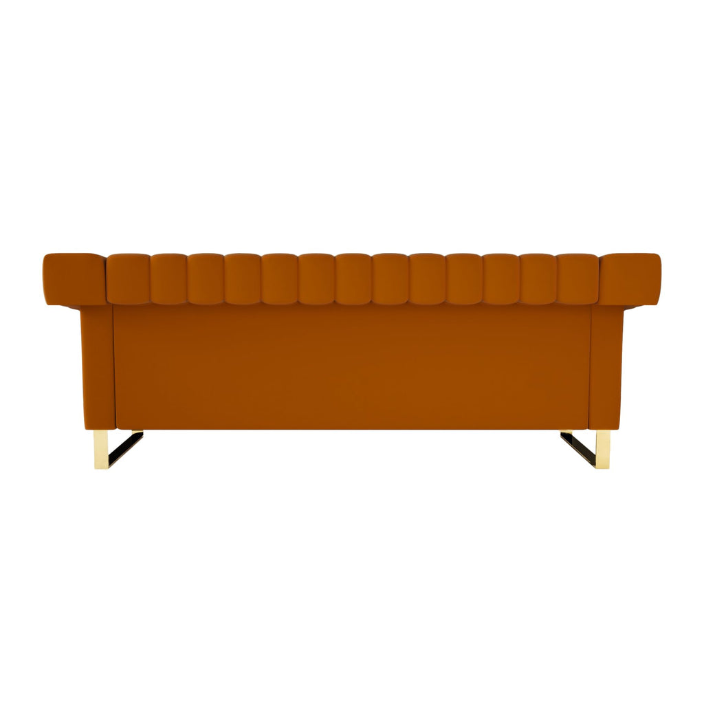 Channel Tufted Velvet Sofa F824