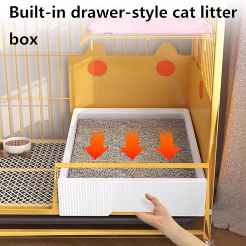 Heavy Duty Cat Cage Playpen Metal Cattery with Brake Casters M911