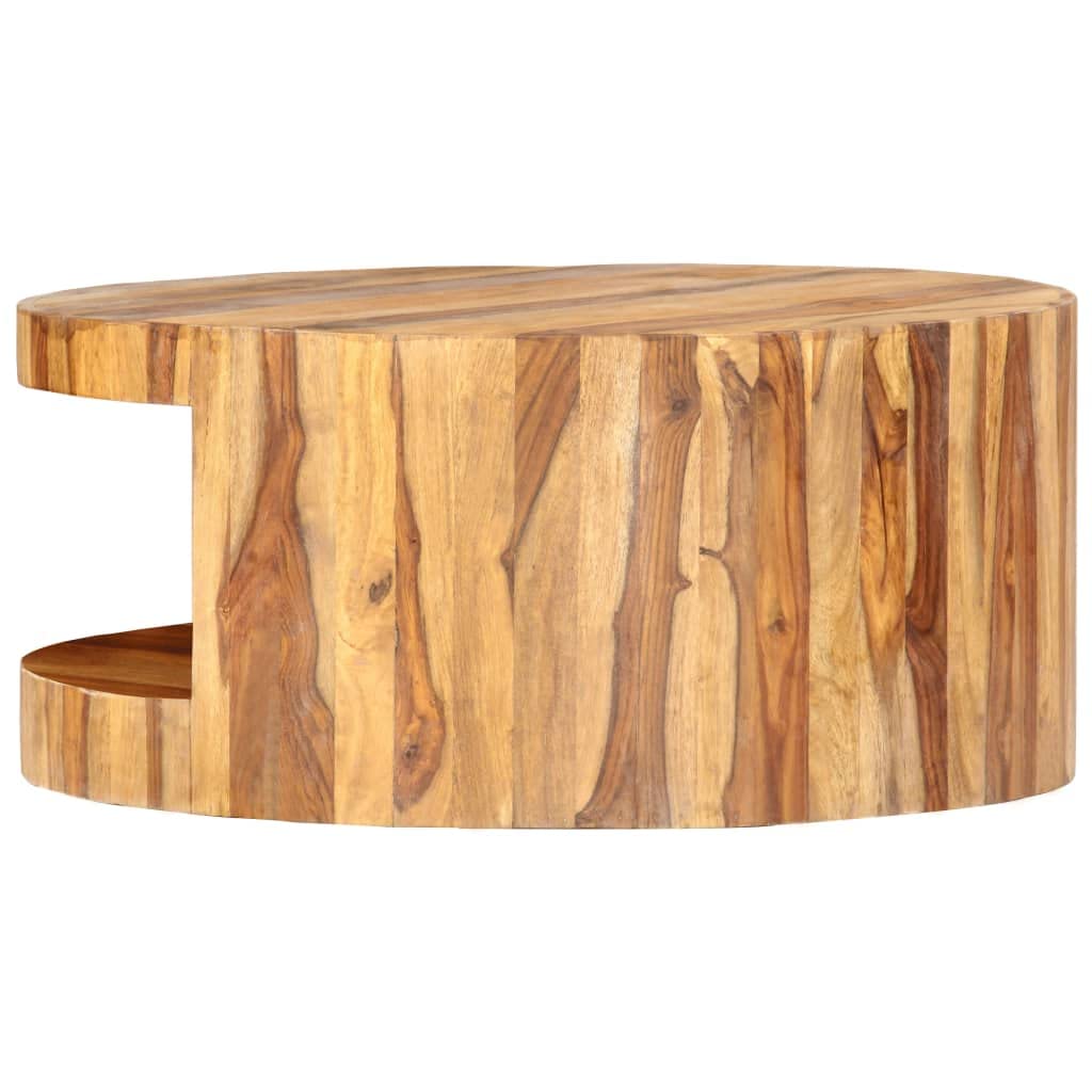 Round Coffee Table Solid Sheesham Wood S30483