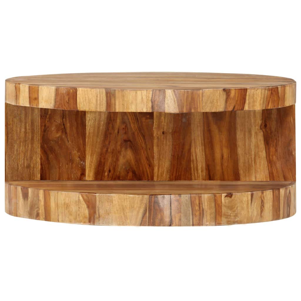 Round Coffee Table Solid Sheesham Wood S30483