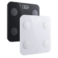 Digital Bathroom Scale 400 lb Black White S5795