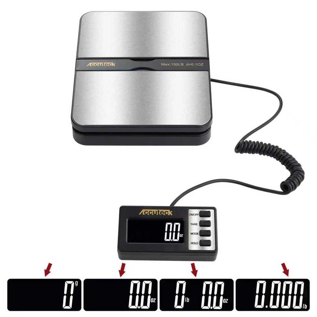 150Lbs 0.1OZ Digital Postal Scale Stainless Steel E37079