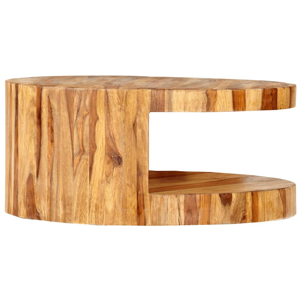 Round Coffee Table Solid Sheesham Wood S30483