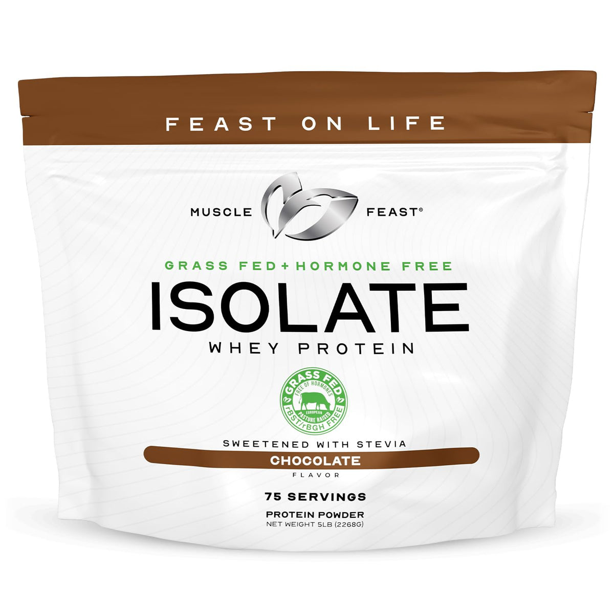 Grass-Fed Whey Protein Isolate Vanilla Chocolate 5lb T81541