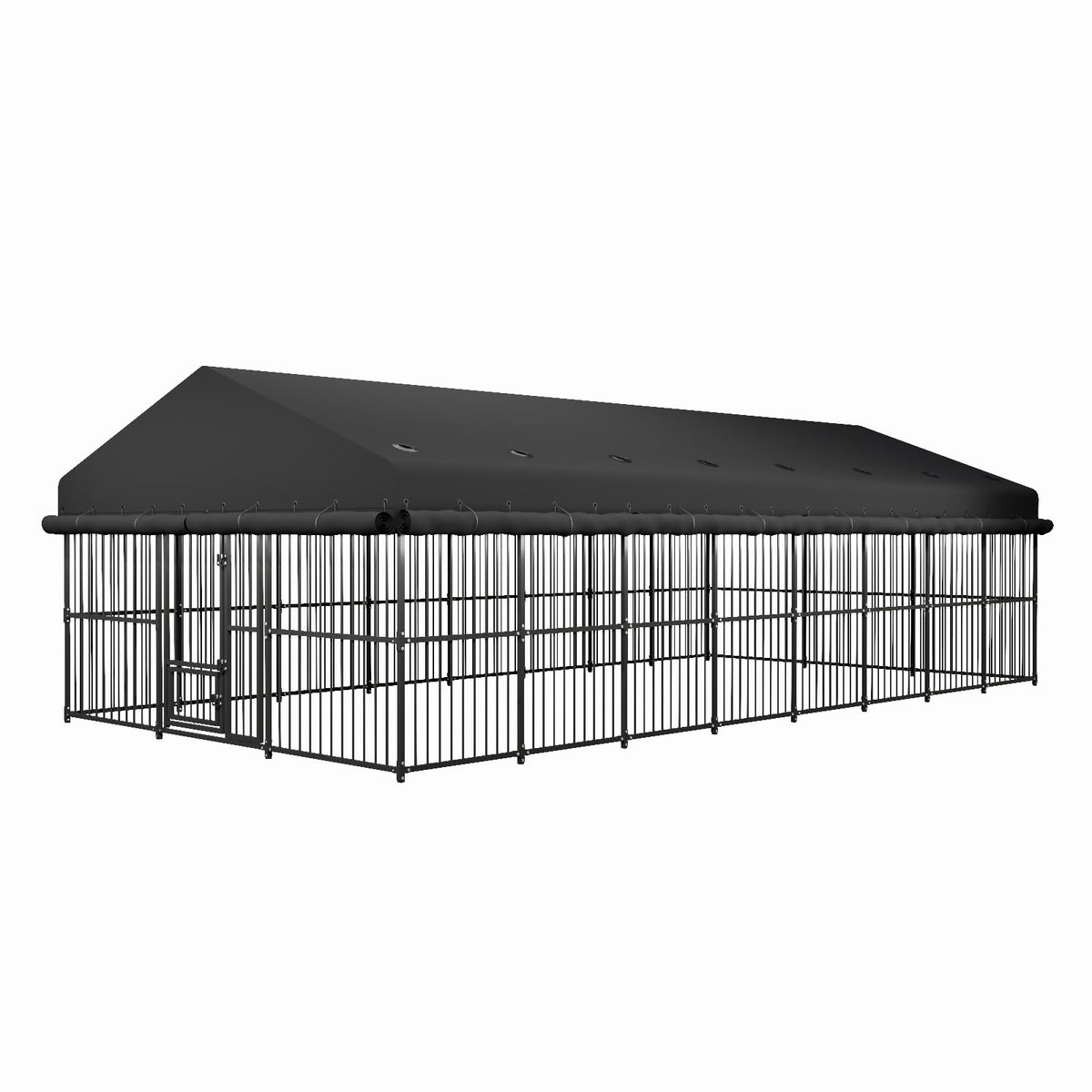 10x20x6.5 FT Heavy-Duty Metal Outdoor Dog Kennel D707