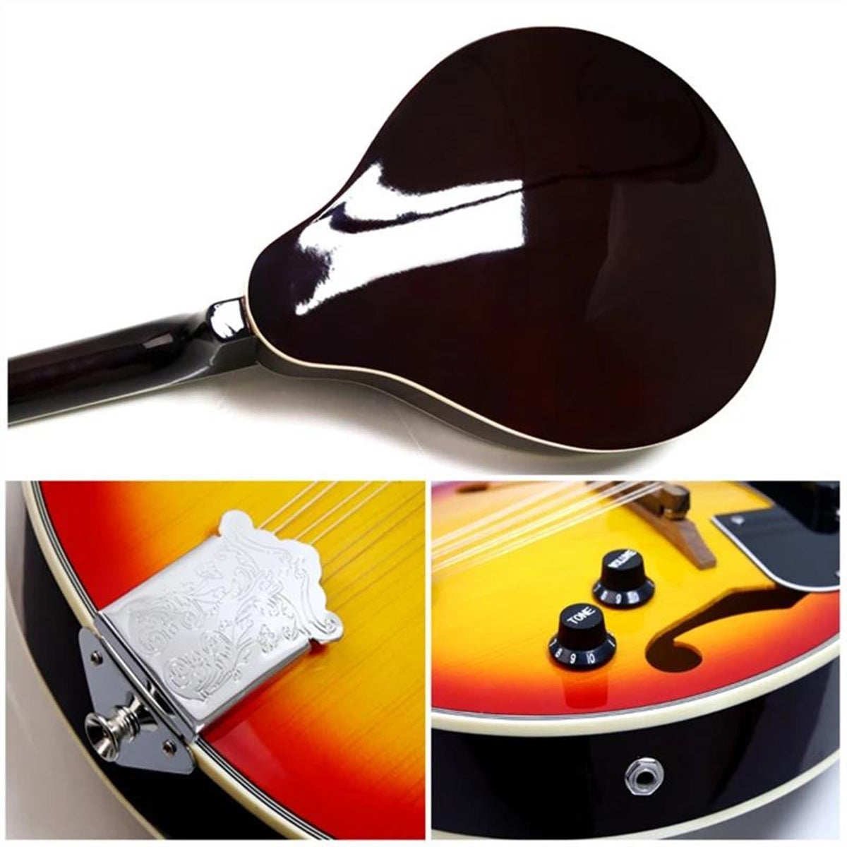 8 Strings Spruce Sunburst Electric Mandolin X545