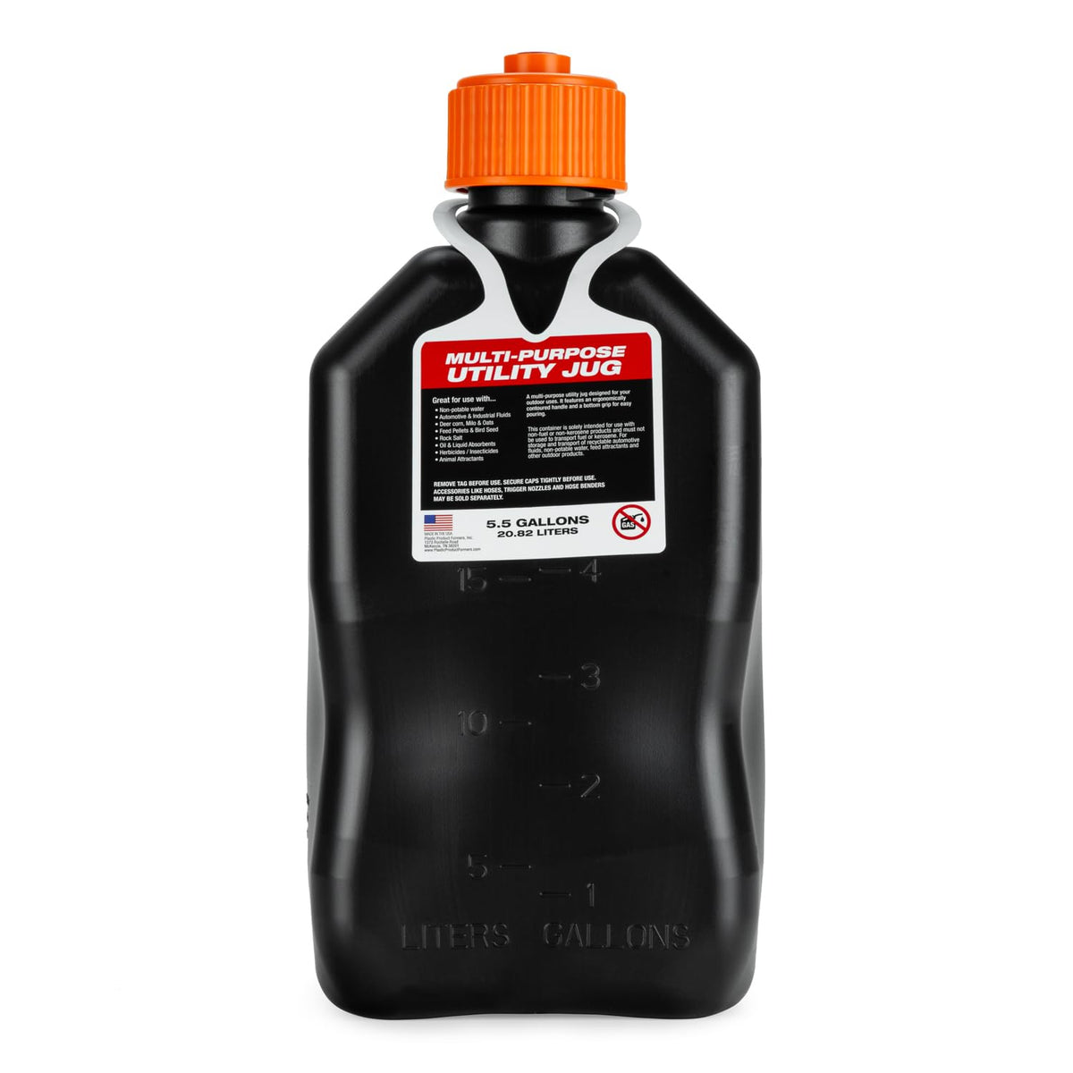 5.5 Gallon Square Jug with Filler Hose M455