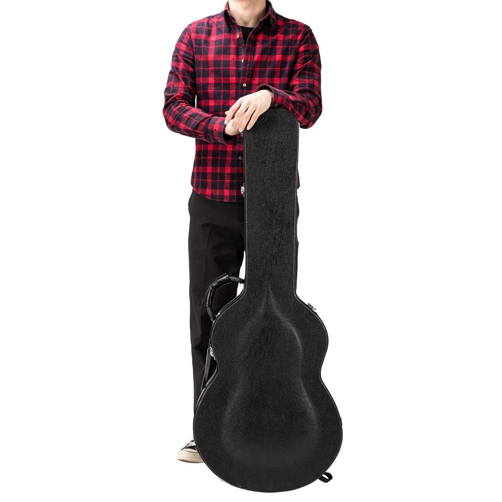 Wooden Hard-Shell Electric Guitar Case with Lock Latch Padding X904929