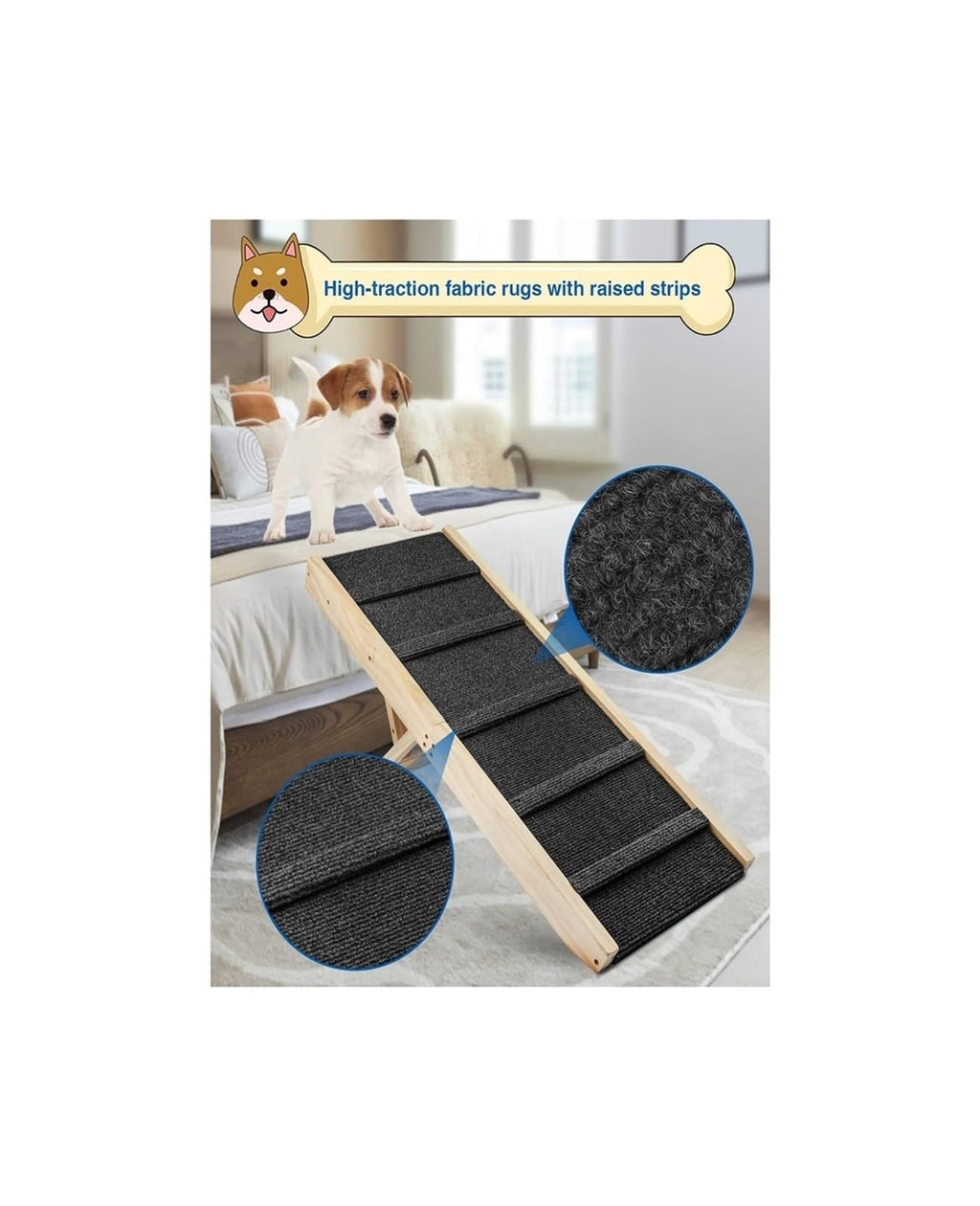 Adjustable Portable Folding Non-Slip Dog Ramp F169922