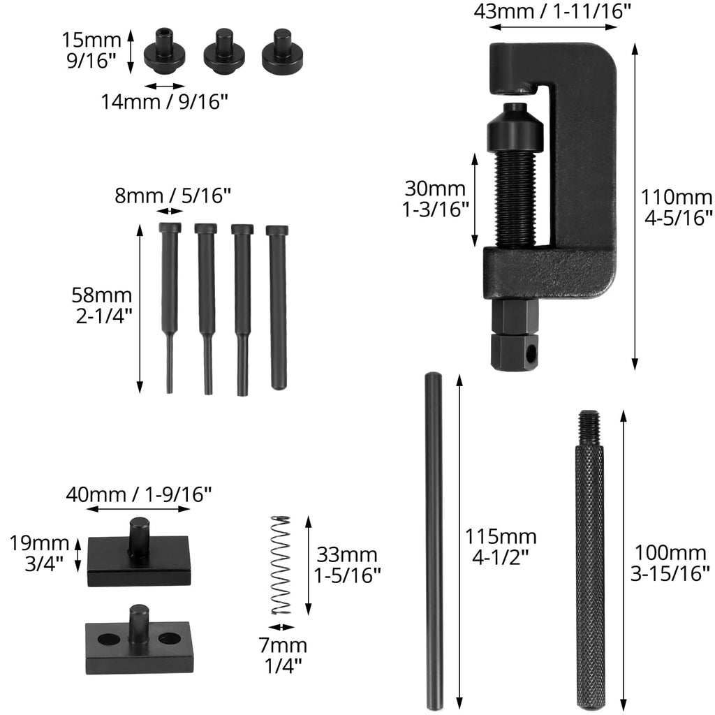 Motorcycle Chain Breaker Tool 13pcs L805
