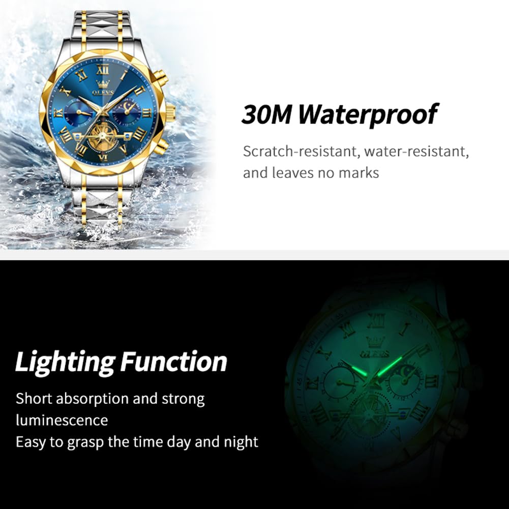 Automatic Moon Phase Dress Wristwatch R517