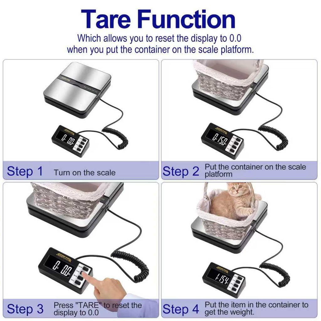 150Lbs 0.1OZ Digital Postal Scale Stainless Steel E37079