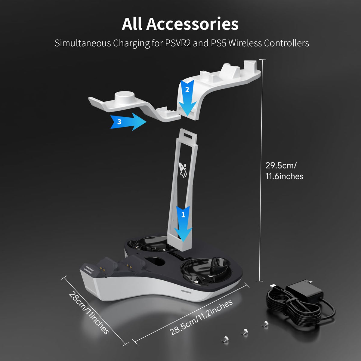 Dual Charging Station for PS5 and VR2 Controllers I31699