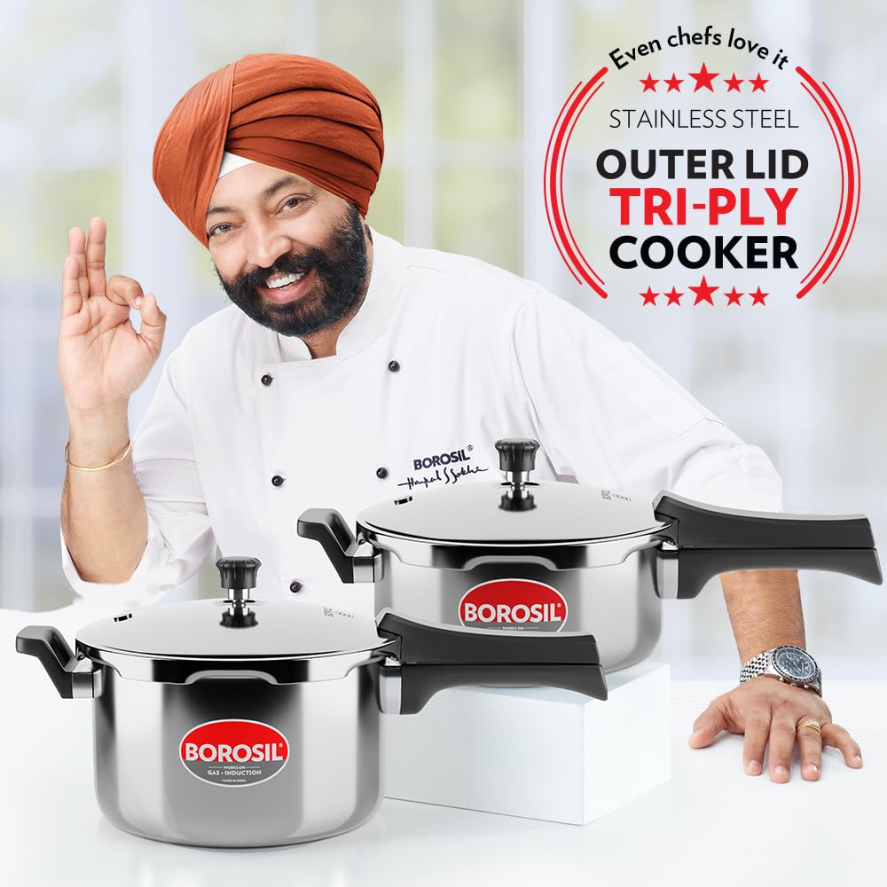 3 L Stainless Steel Pressure Cooker I84378