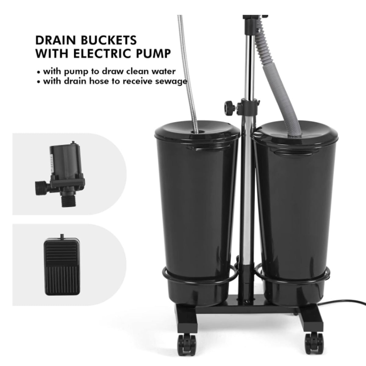 Portable Hair Washing Basin with Electric Pump L4173