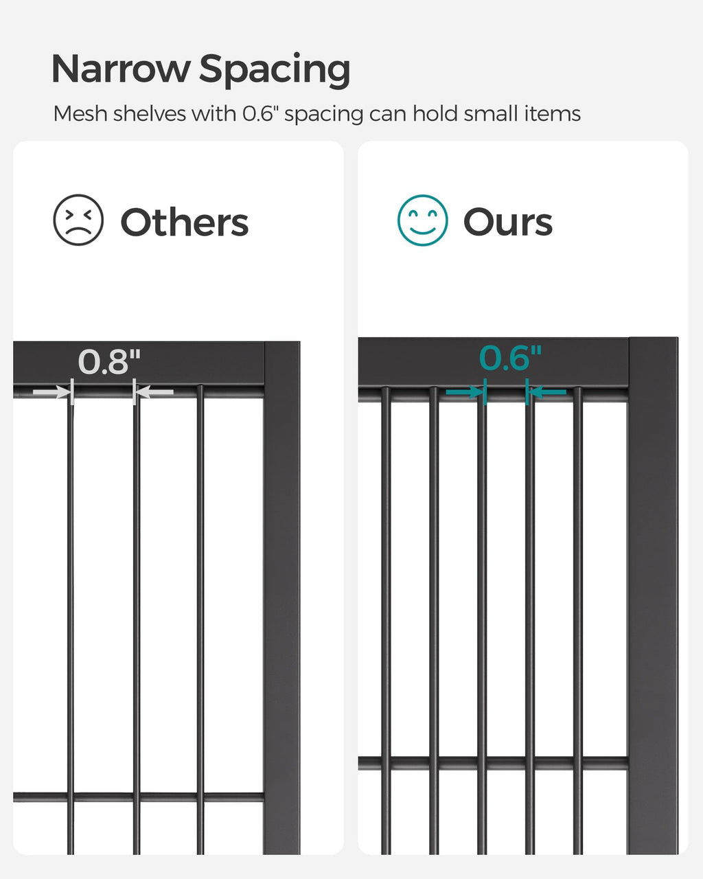 3-Tier Steel Storage Rack with Wheels T60389