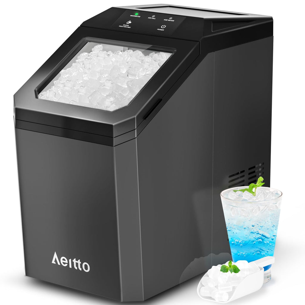 55lbs/Day Self-Cleaning Stainless Steel Nugget Ice Maker X33605