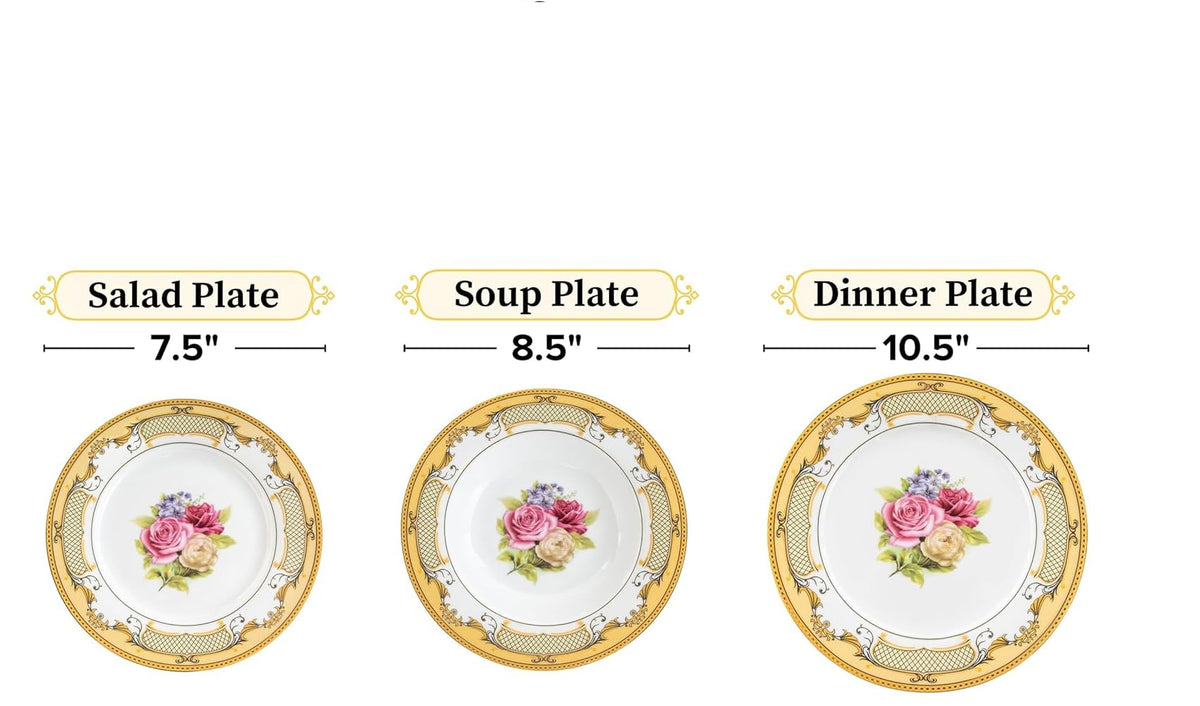 16-Piece Porcelain Dinner Set for 4 U126