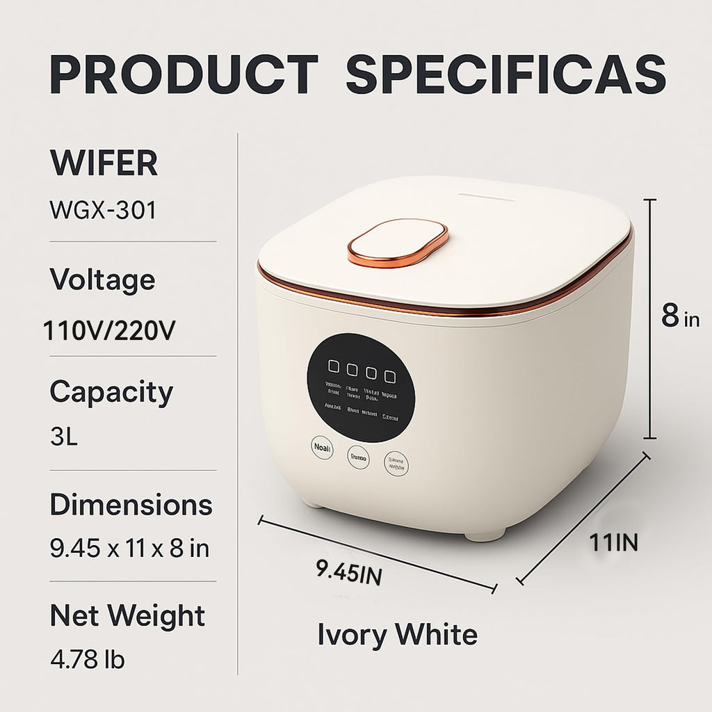 Low Sugar 3L Ceramic Rice Cooker with Steamer Basket Y7144