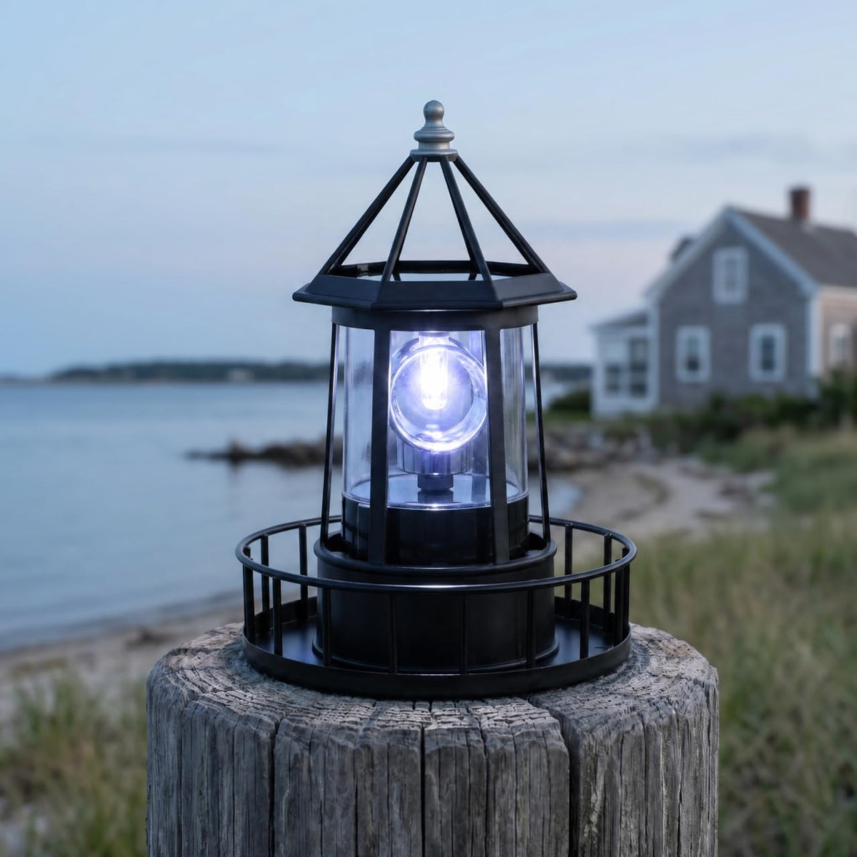 Solar Revolving Lighthouse Light K68773