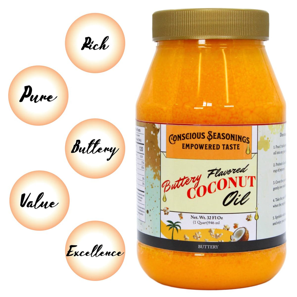 Butter Flavored Coconut Oil 32 oz K2722
