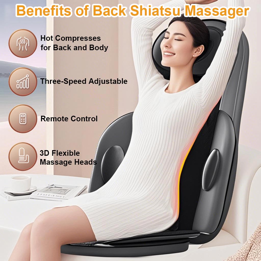 Shiatsu Back Massager with Heat N17622