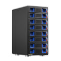 Aluminum 8 Bay Hard Drive RAID Enclosure with Cooling Fan H708821