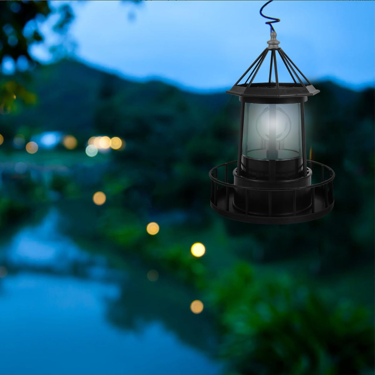Solar Revolving Lighthouse Light K68773
