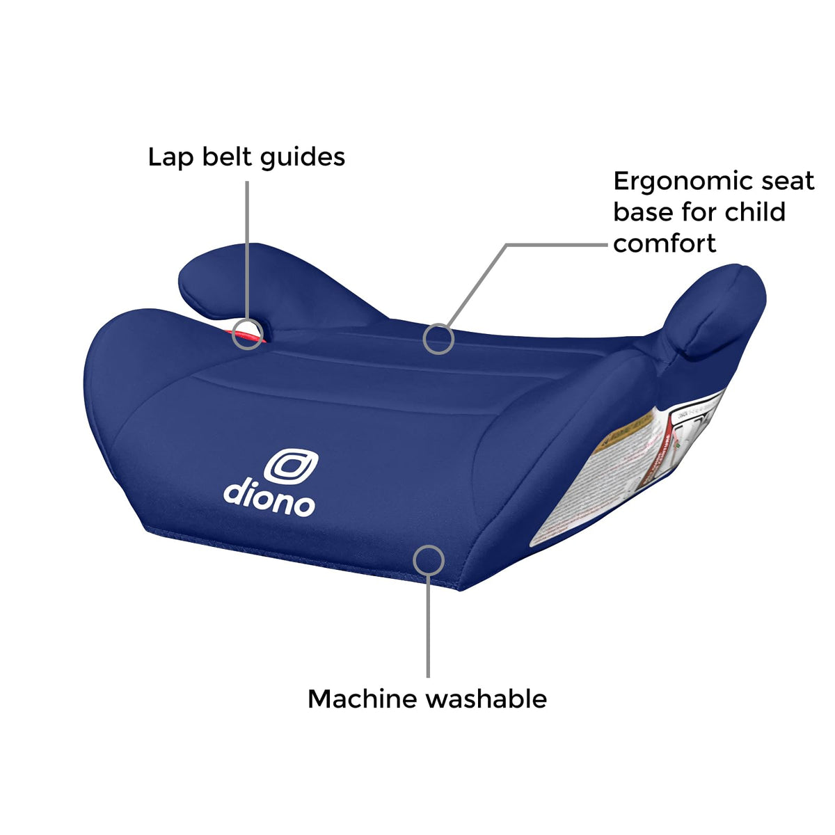 Backless Booster Car Seat, 40-100 lbs M864