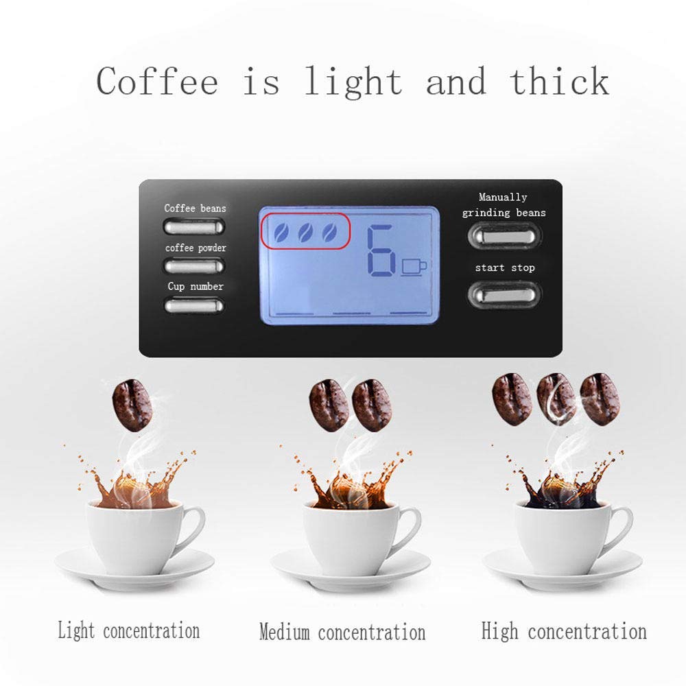 10 Cups Programmable Drip Coffee Machine with Glass Carafe I338