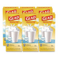 Small Quick-Tie Trash Bags, 4 gal, 0.5 mil, White Z76297
