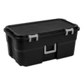 Black Wheeled Lockable Footlocker I5318