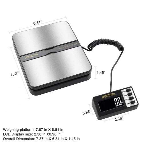 150Lbs 0.1OZ Digital Postal Scale Stainless Steel E37079