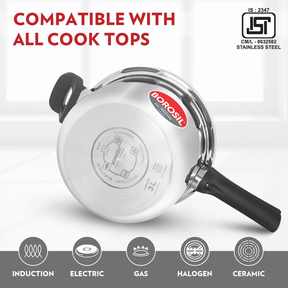 3 L Stainless Steel Pressure Cooker I84378