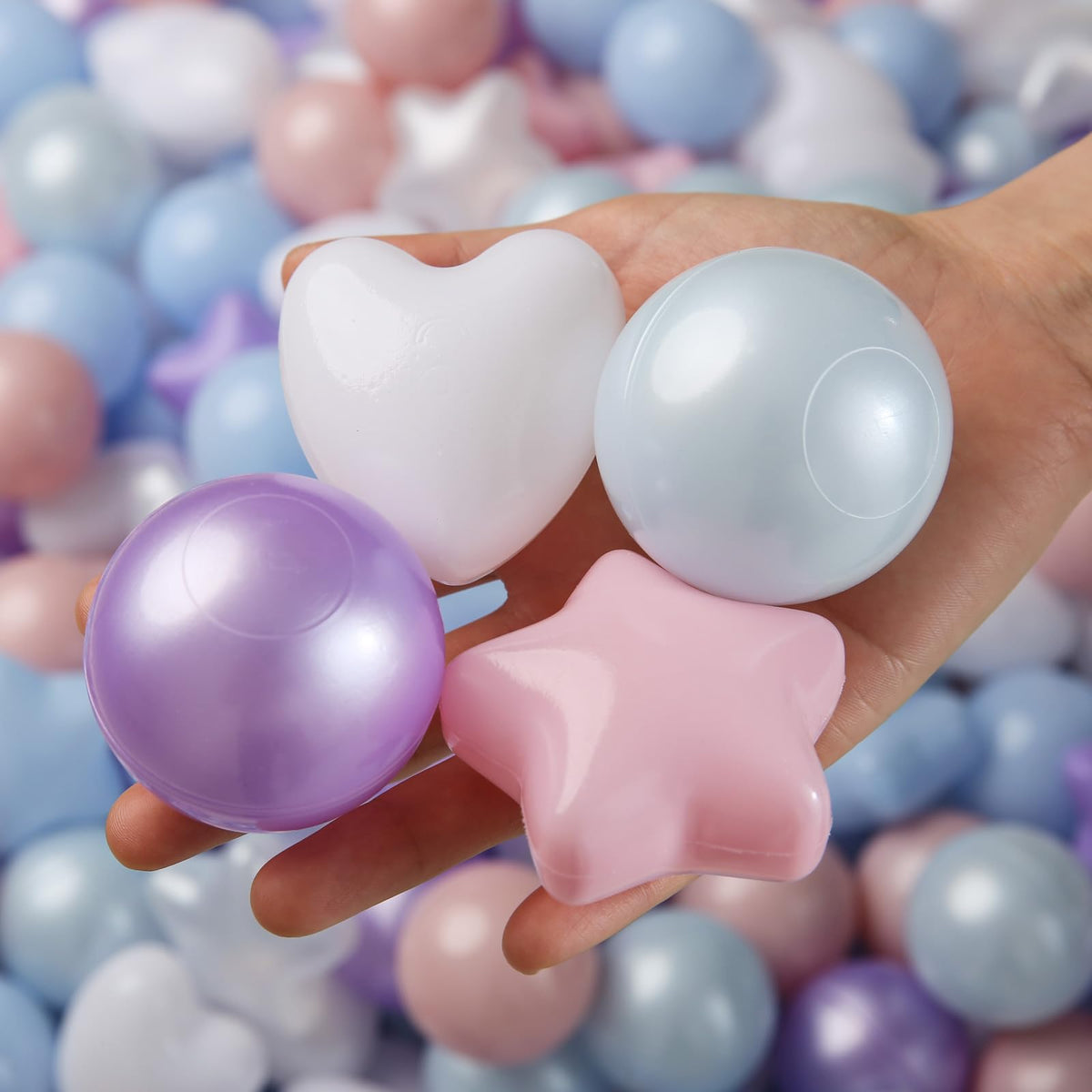 Pink Green Blue White Gray Ball Pit Balls Q457