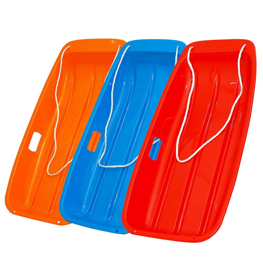 Cold Resistant Flexible Snow Sled with Pull Rope & Handles 35 Inch A631651