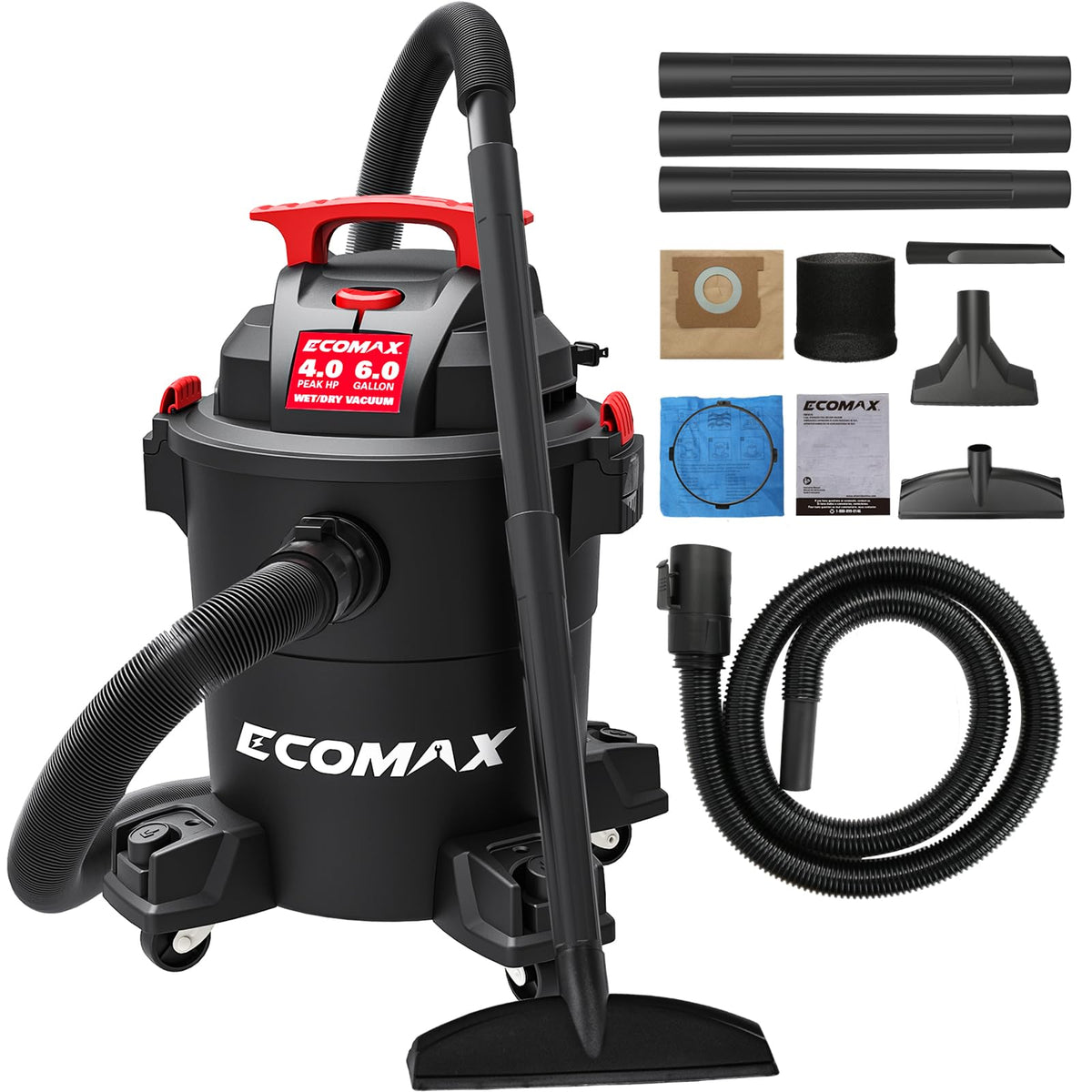 6 Gallon 4 HP Wet Dry Shop Vac C825
