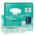 Adult Diapers Large 15 Count & Wet Wipes 200 Count G4454