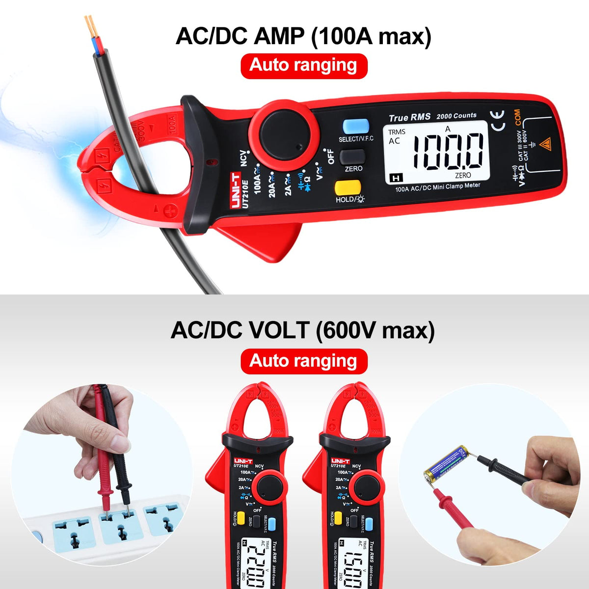 Mini Digital Clamp Meter & Phillips Screwdriver B539559