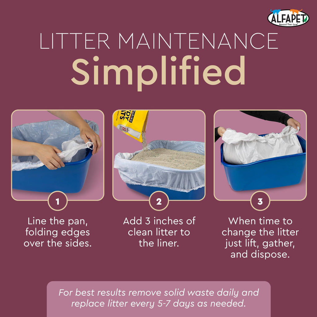Cat Litter Box Disposable Elastic Liners 48 Count Z981696