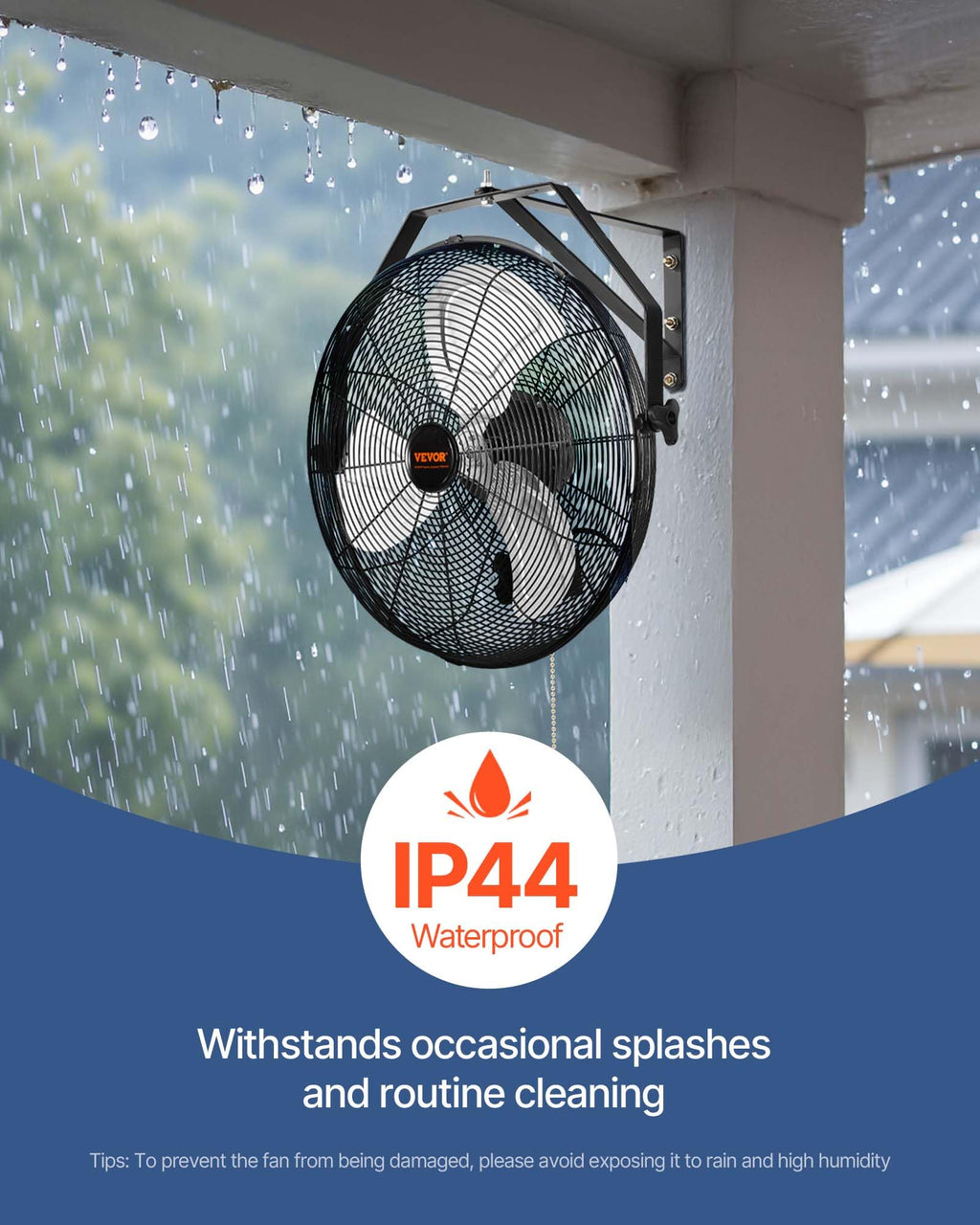 18 Inch 3-speed Wall Mounted Metal Fan L777788