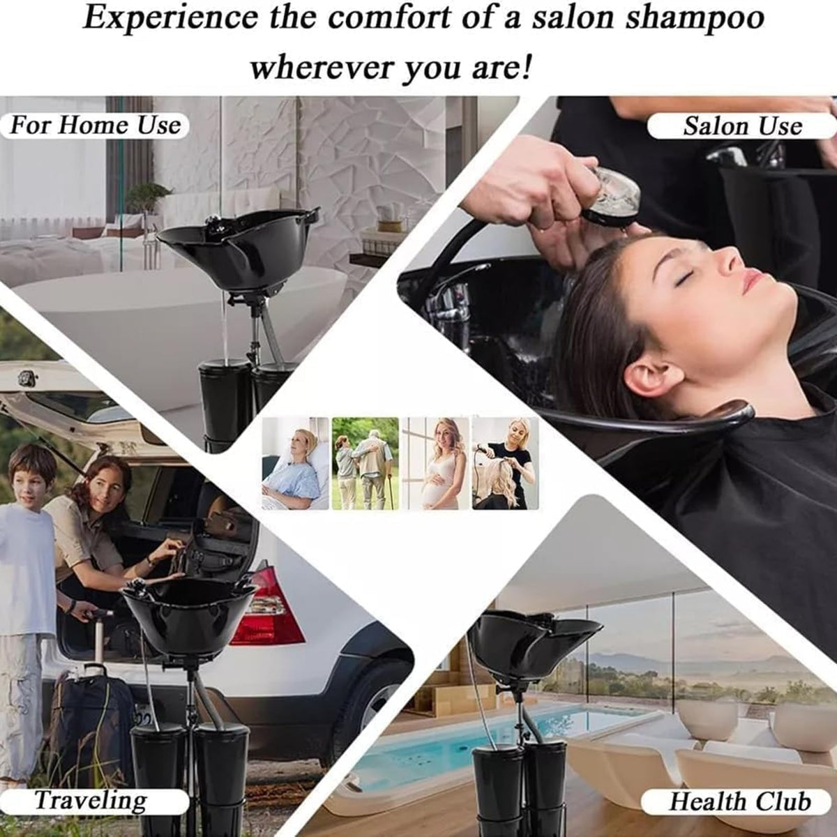 Portable Hair Washing Basin with Electric Pump L4173