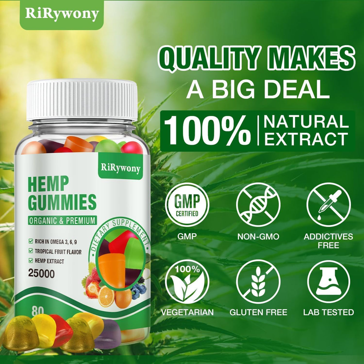 Hemp Gummies 160 Counts Z420193