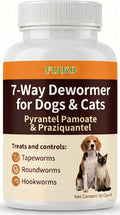 7 Way Dewormer Flavored Chewables for Dogs & Cats, 50 Count R84211