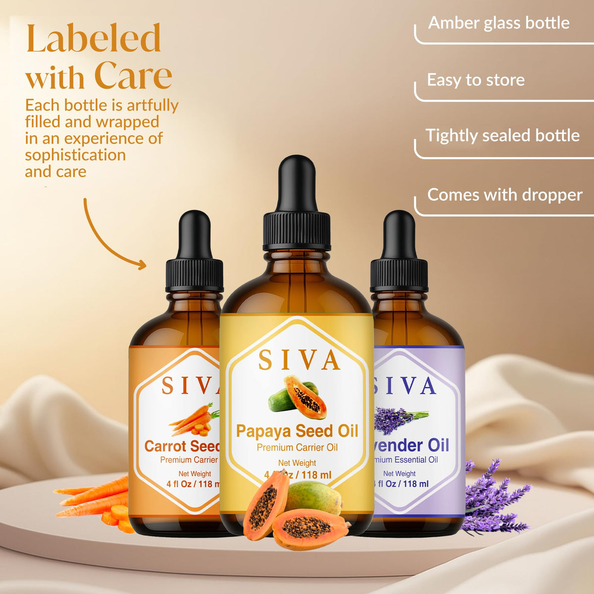 Glass Bottles with Droppers 4 Fl oz Q246